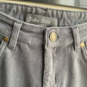 Soho Girls Gray Pants Modern Matte Finish
